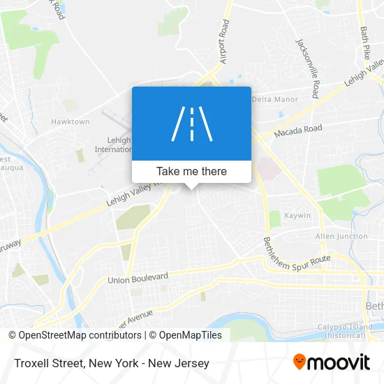 Troxell Street map