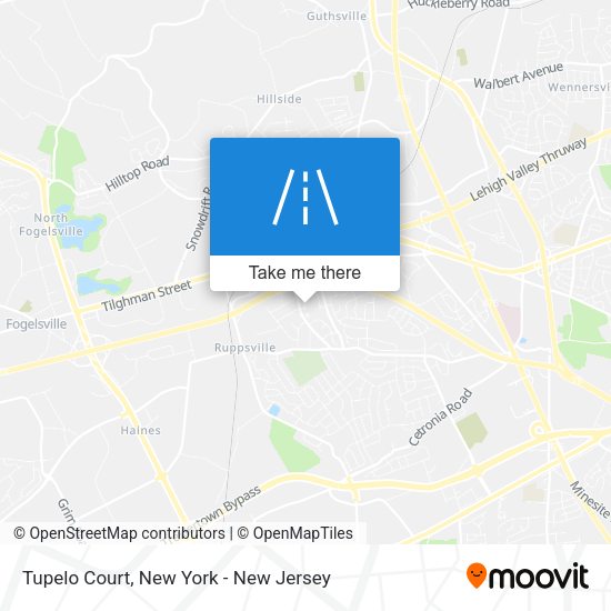Mapa de Tupelo Court