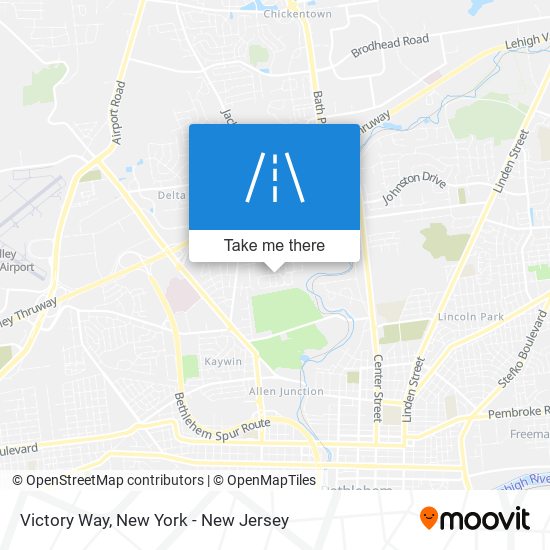 Victory Way map