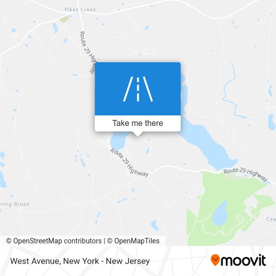 Mapa de West Avenue