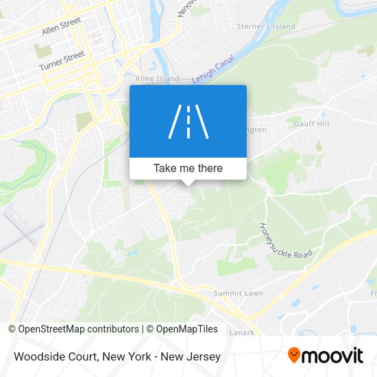 Mapa de Woodside Court