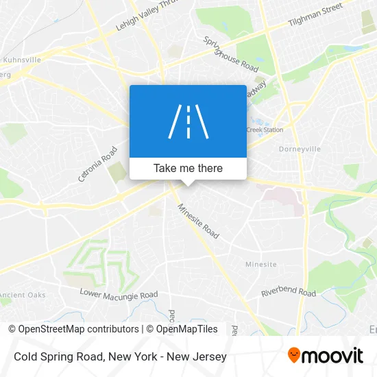 Cold Spring Road map