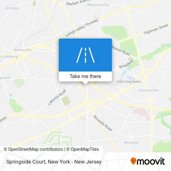 Mapa de Springside Court