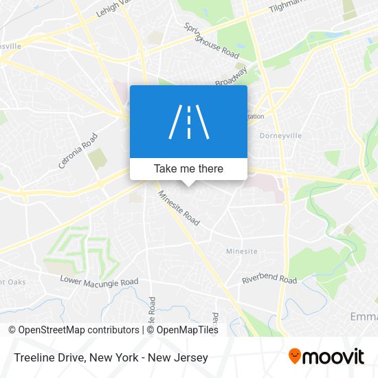 Mapa de Treeline Drive