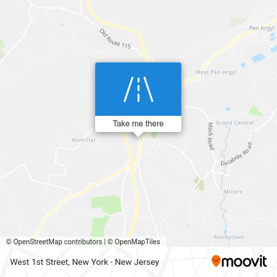 Mapa de West 1st Street