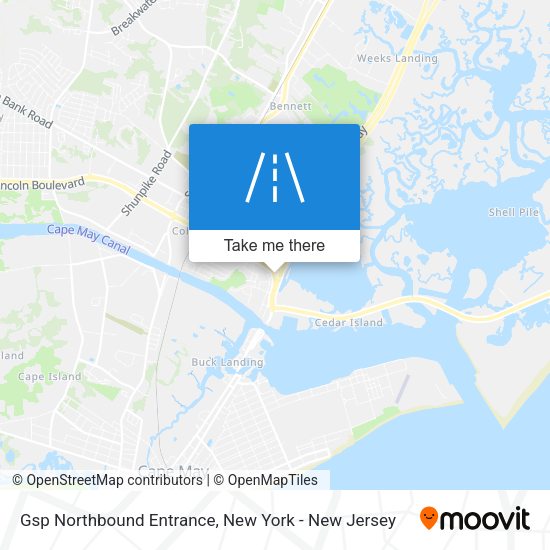 Mapa de Gsp Northbound Entrance