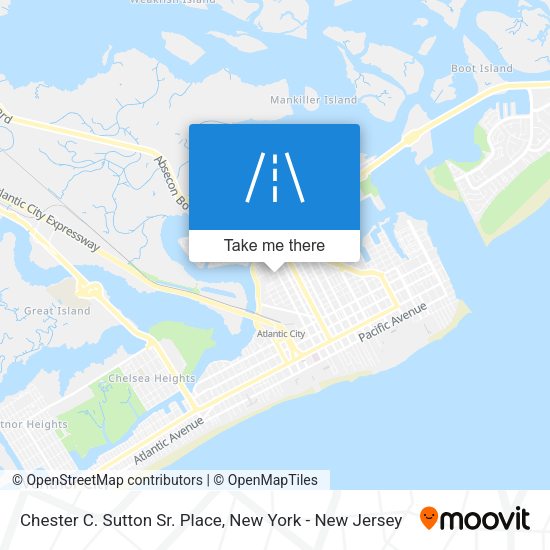 Chester C. Sutton Sr. Place map