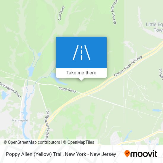 Mapa de Poppy Allen (Yellow) Trail
