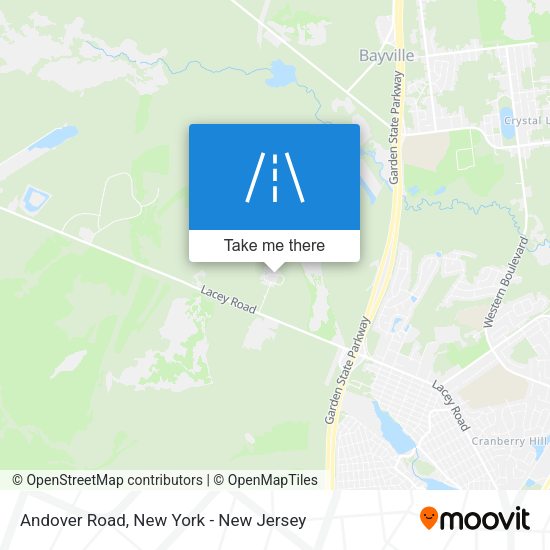 Andover Road map