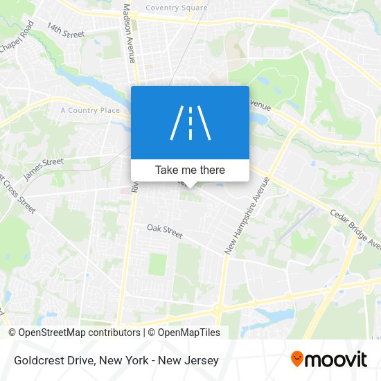 Mapa de Goldcrest Drive