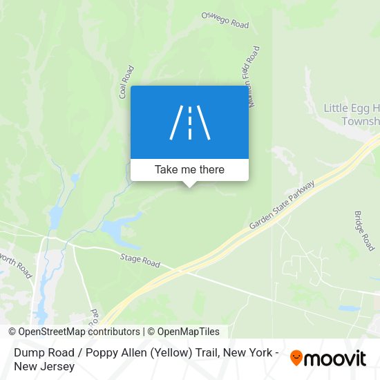 Mapa de Dump Road / Poppy Allen (Yellow) Trail
