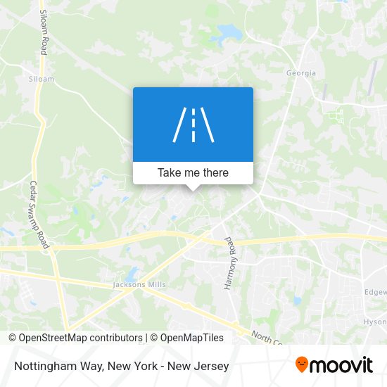 Mapa de Nottingham Way