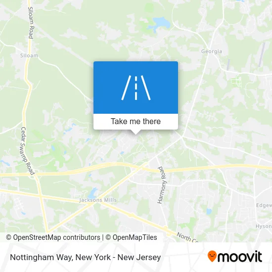 Nottingham Way map