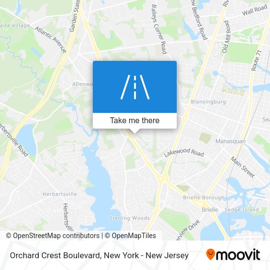 Mapa de Orchard Crest Boulevard