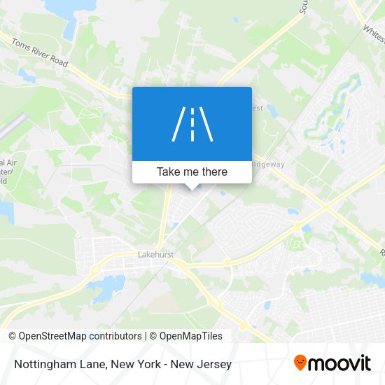 Mapa de Nottingham Lane