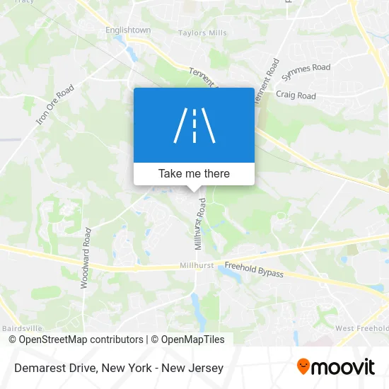 Demarest Drive map
