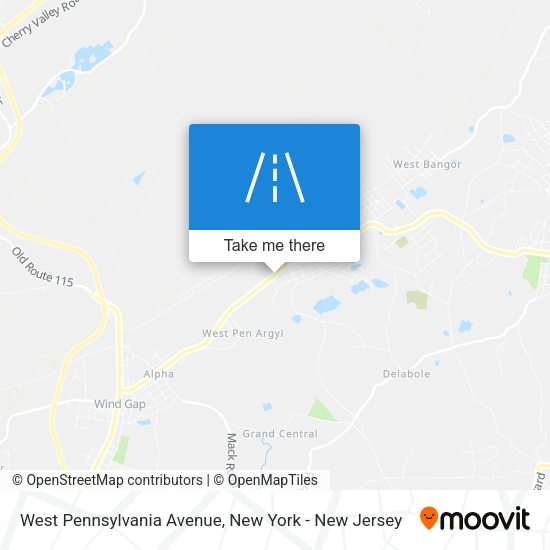 West Pennsylvania Avenue map
