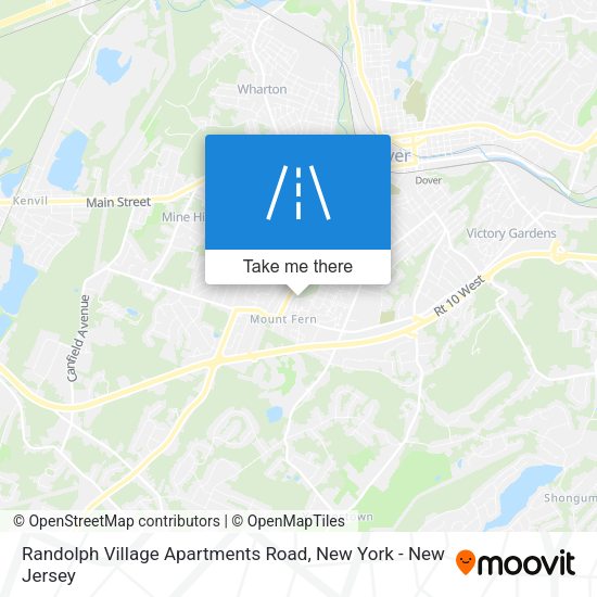 Mapa de Randolph Village Apartments Road