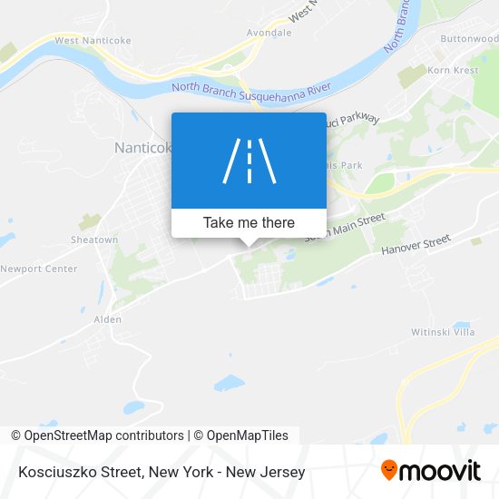 Mapa de Kosciuszko Street