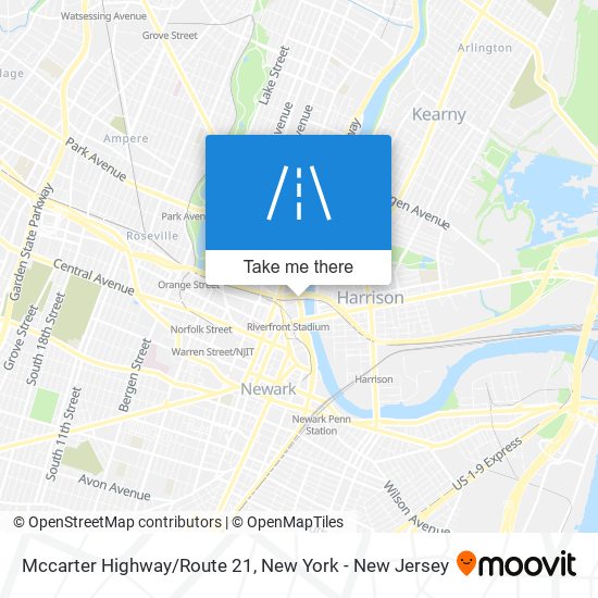 Mapa de Mccarter Highway/Route 21