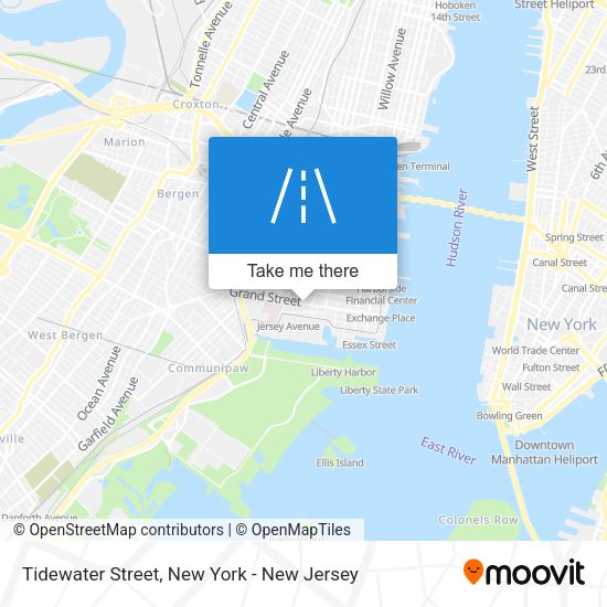 Tidewater Street map