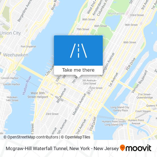 Mapa de Mcgraw-Hill Waterfall Tunnel