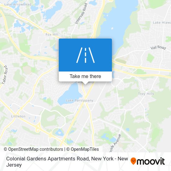 Mapa de Colonial Gardens Apartments Road