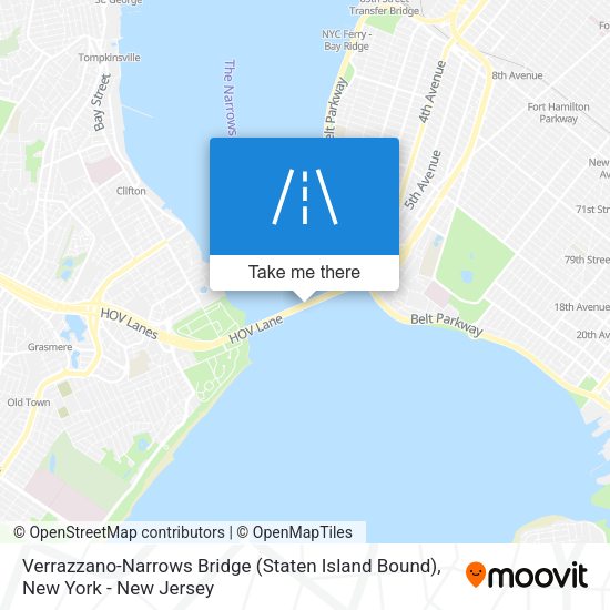 Verrazzano-Narrows Bridge (Staten Island Bound) map