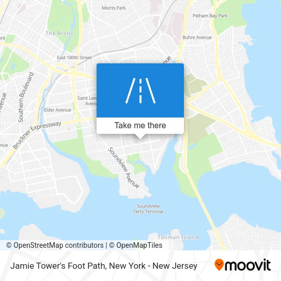 Jamie Tower's Foot Path map
