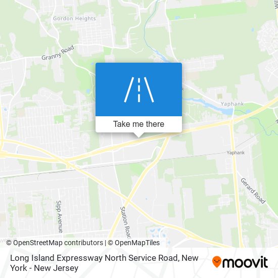 Long Island Expressway North Service Road map