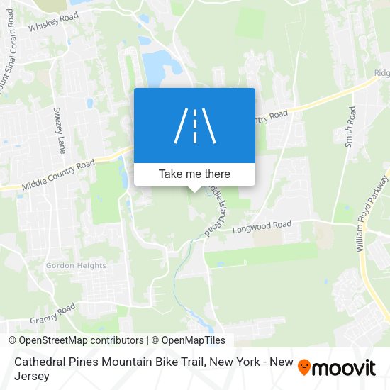 Mapa de Cathedral Pines Mountain Bike Trail