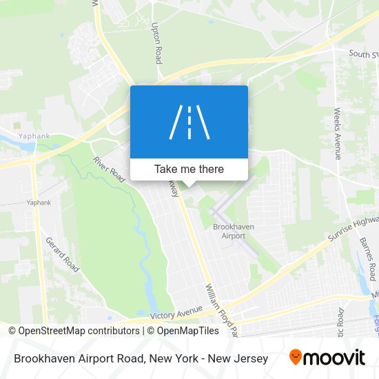Mapa de Brookhaven Airport Road