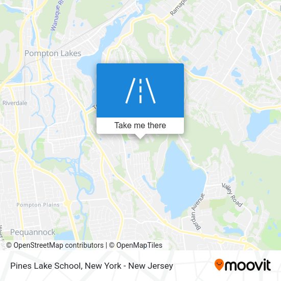 Mapa de Pines Lake School