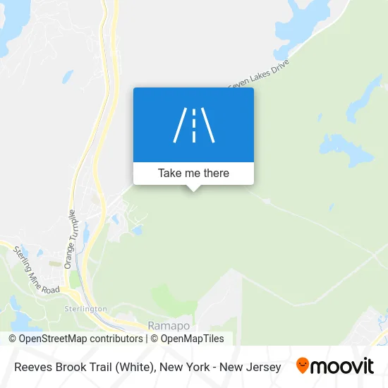 Reeves Brook Trail (White) map