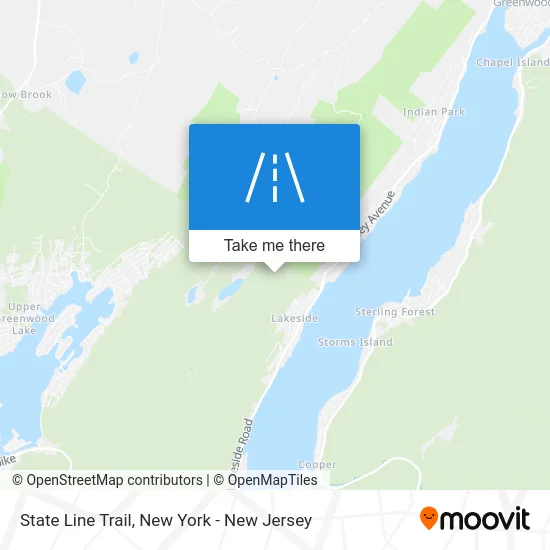 State Line Trail map