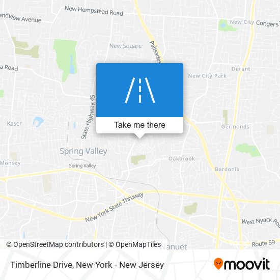 Timberline Drive map