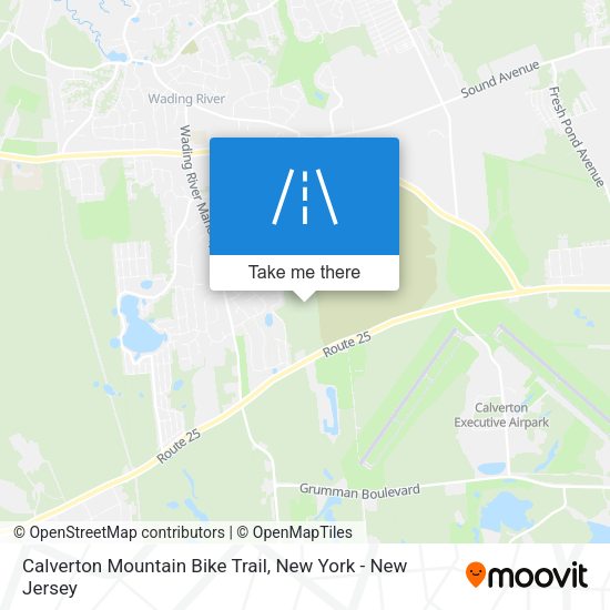 Mapa de Calverton Mountain Bike Trail