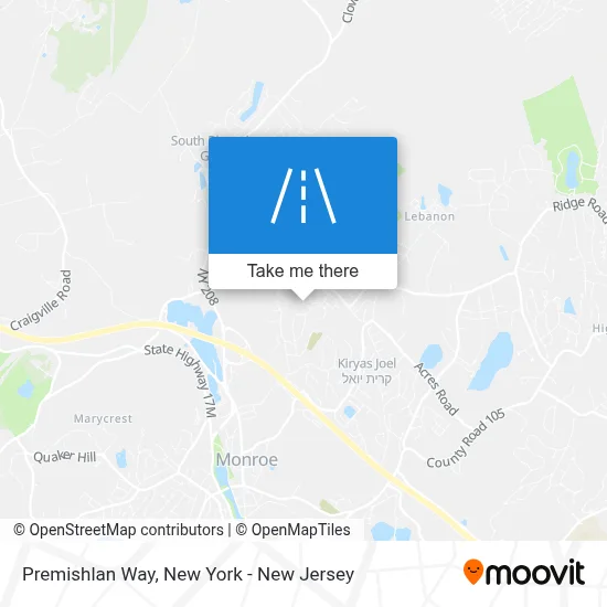 Premishlan Way map