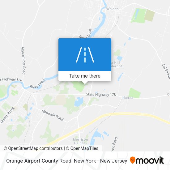 Orange Airport County Road map