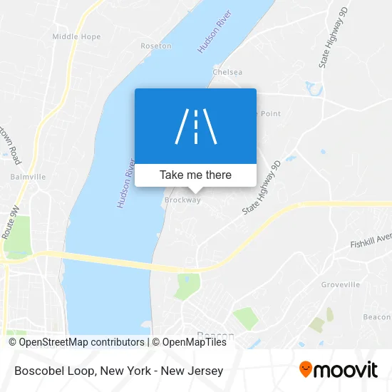 Boscobel Loop map