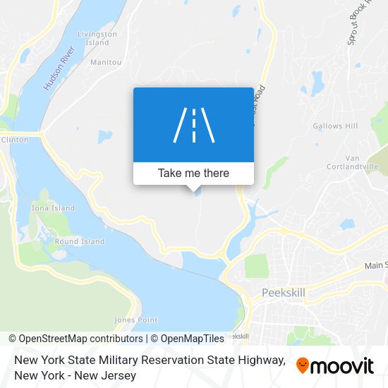 New York State Military Reservation State Highway map