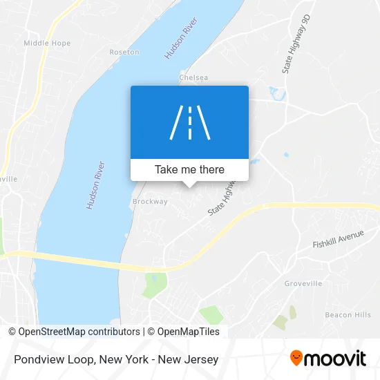 Pondview Loop map