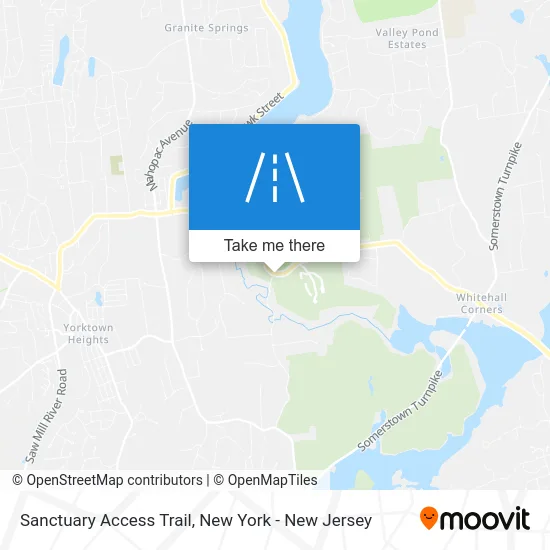 Sanctuary Access Trail map