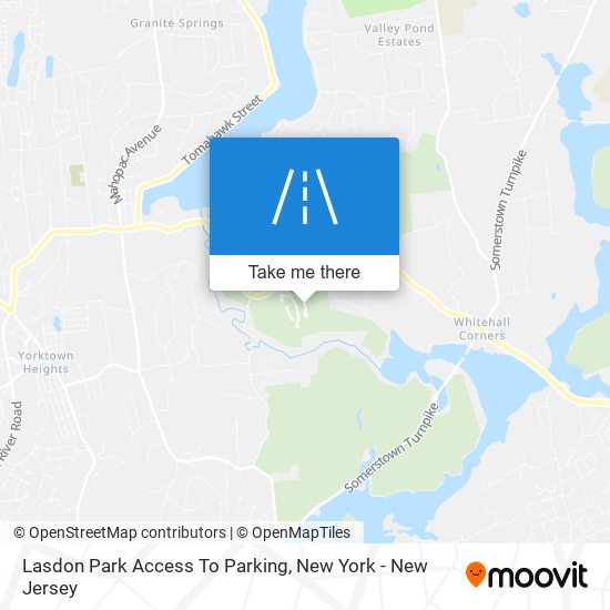 Lasdon Park Access To Parking map