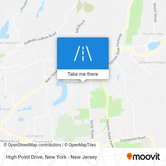 High Point Drive map