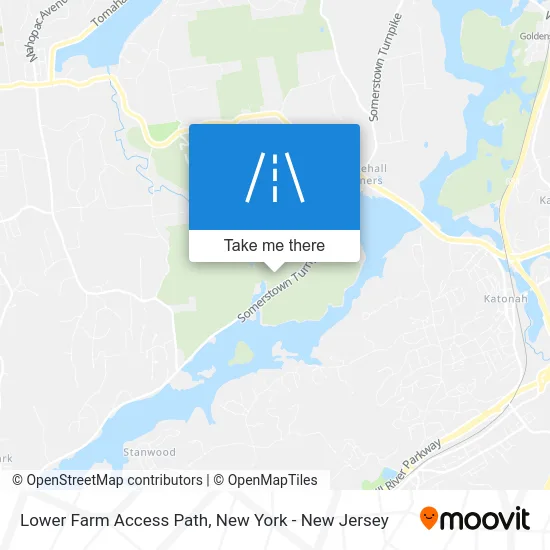 Lower Farm Access Path map
