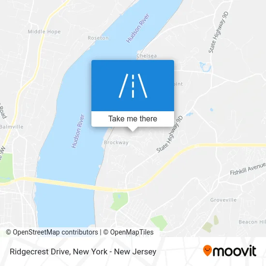 Ridgecrest Drive map