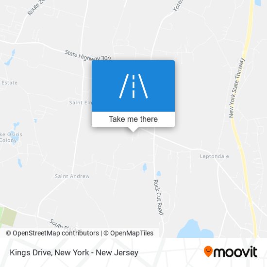 Kings Drive map