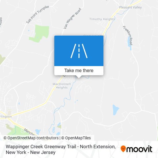 Wappinger Creek Greenway Trail - North Extension map