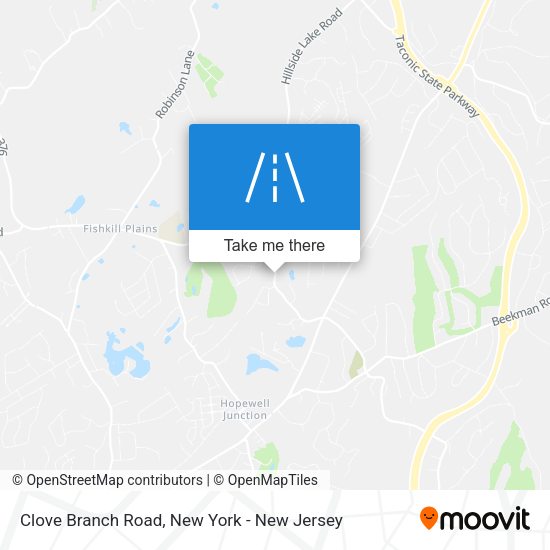 Mapa de Clove Branch Road